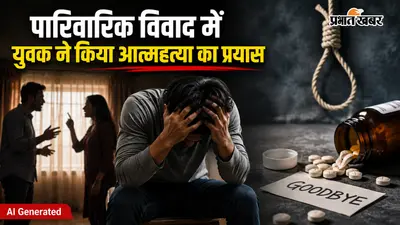पारिवारिक विवाद में युवक ने किया आत्महत्या का प्रयास