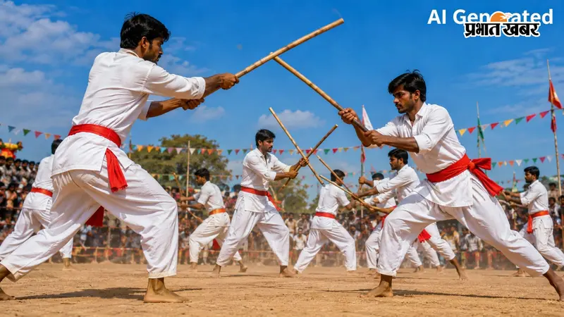 भूतनगर में लाठी के खेल का बढ़ा रोमांच, चेहल्लुम पर 35 से अधिक टीमों ने दिखाये हैरतअंगेज करतब