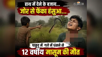 हाथ में देने के बजाय... फेंका हंसुआ, गले में धंसने से 12 वर्षीय मासूम की मौत