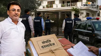 NRHM घोटाला: पूर्व विधायक मुकेश श्रीवास्तव के भाई के घर फिर पहुंची विजिलेंस टीम, सील मकान में घंटों चली जांच