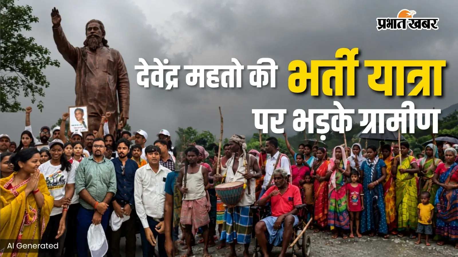 रामगढ़ के नेमरा में गरमाया माहौल, देवेंद्र महतो की भर्ती यात्रा पर भड़के ग्रामीण, बोले- मुख्यमंत्री का विरोध बर्दाश्त नहीं