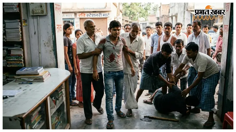 Samastipur: स्टेशनरी दुकान पर सामान खरीद रहे युवक पर फरसे से हमला, ग्रामीणों के जुटने पर बची जान