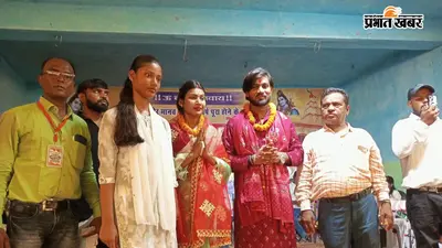 औरंगाबाद के मानव घाट महोत्सव में स्थानीय कलाकारों ने बांधा समां, भक्ति और देशभक्ति गीतों पर झूमे दर्शक
