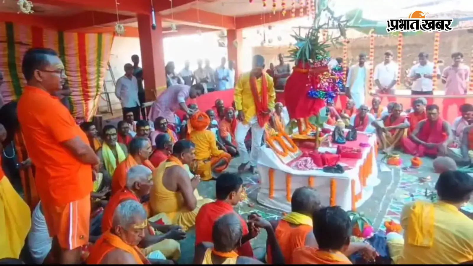 धान की अच्छी फसल और पर्याप्त बारिश की कामना को लेकर अखंड पूजा का समापन, बारिश से ग्रामीणों में खुशी