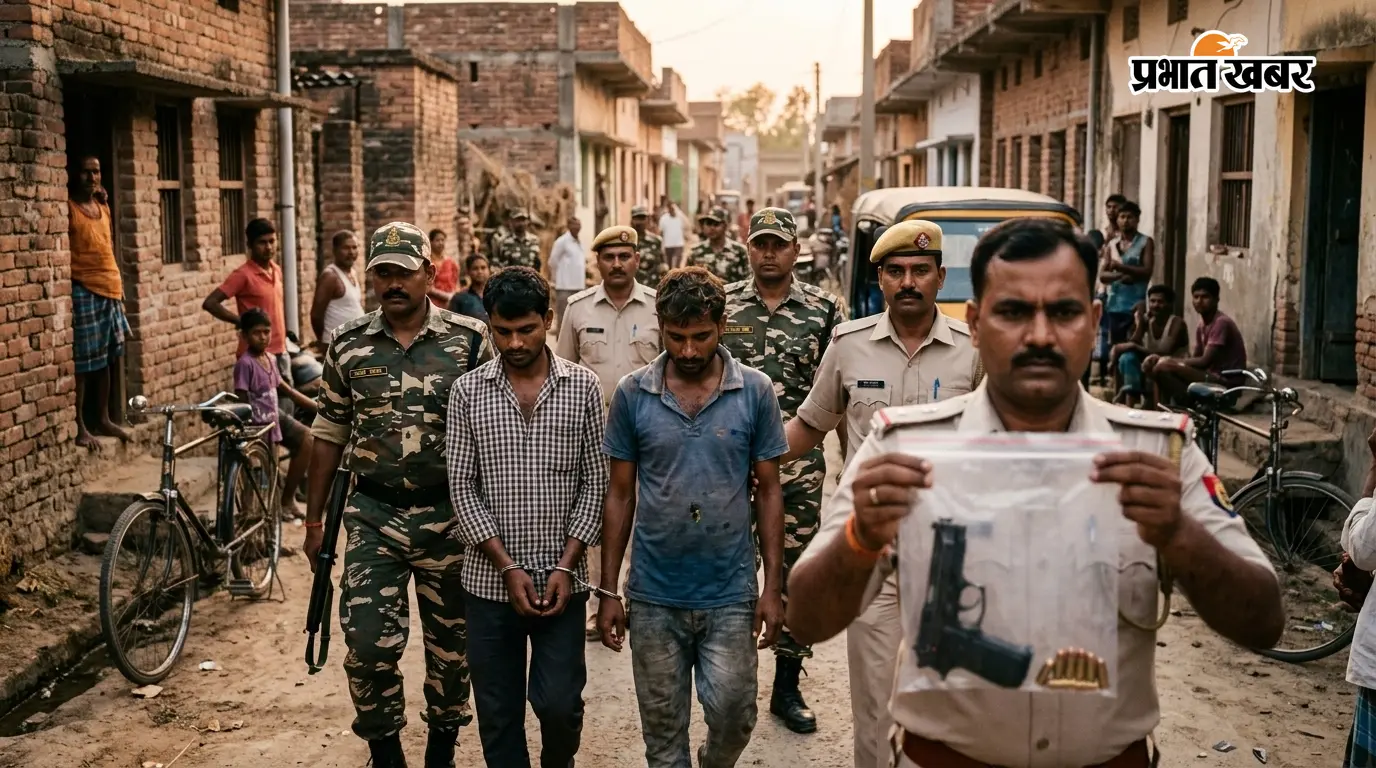 Sitamarhi: बेलसंड में संयुक्त पुलिस कार्रवाई, ऑटोमेटिक पिस्टल और 9 कारतूस के साथ दो गिरफ्तार