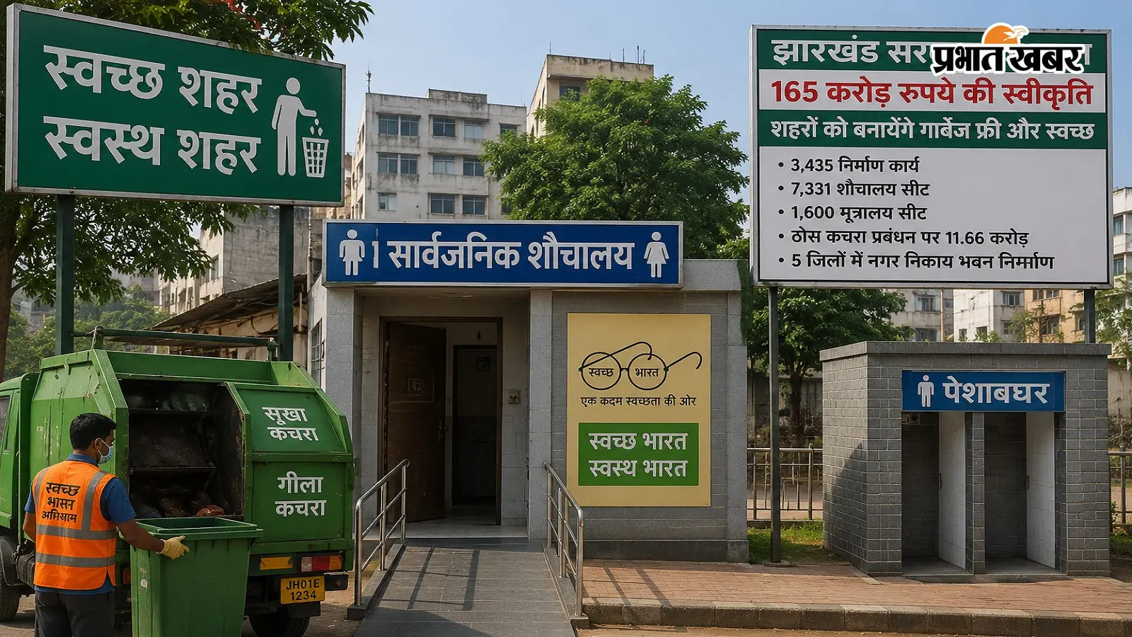 झारखंड के शहरों को गार्बेज फ्री बनाएगी हेमंत सरकार, 165 करोड़ से बनेंगे 3435 टॉयलेट्स