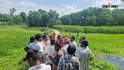 बेगूसराय की चंद्रभागा नदी पर पुल निर्माण की जगी उम्मीद, पथ निर्माण विभाग के अधिकारियों ने किया स्थल निरीक्षण