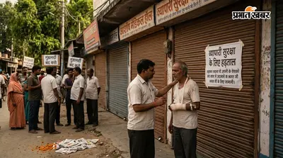 रंगदारी नहीं दी तो दुकान में घुसकर की मारपीट, व्यापारियों ने जताया विरोध