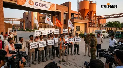 नौकरी से हटाए गए 11 श्रमिकों ने जीसीपीएल कंपनी का काम रोका, रोजगार की मांग