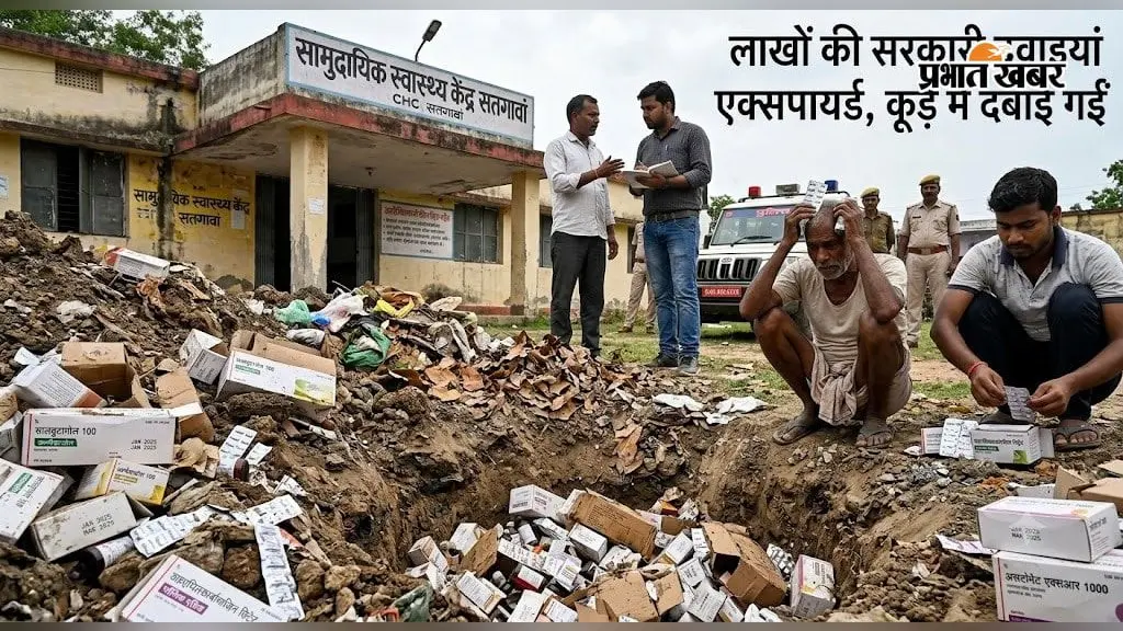 गरीब मरीज दवा के लिए परेशान, अस्पताल में लाखों की सरकारी दवाइयां एक्सपायर; कूड़े में दबाने का मामला आया सामने