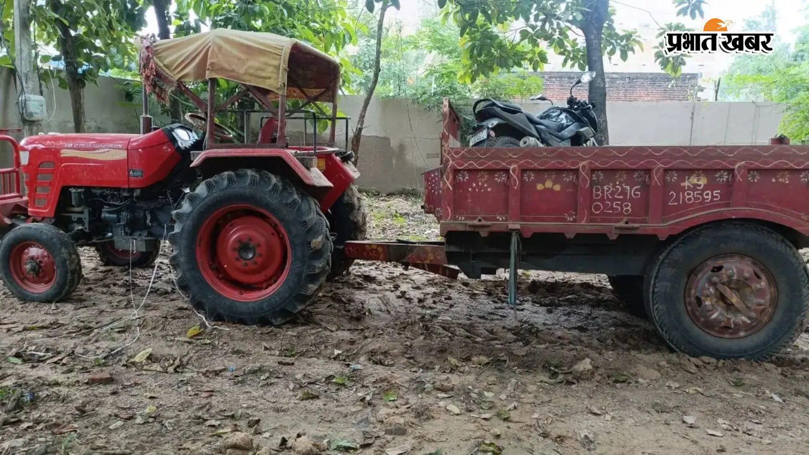 नवादा में अवैध बालू खनन के खिलाफ पुलिस की कार्रवाई, ट्रैक्टर जब्त, लाइनर गिरफ्तार