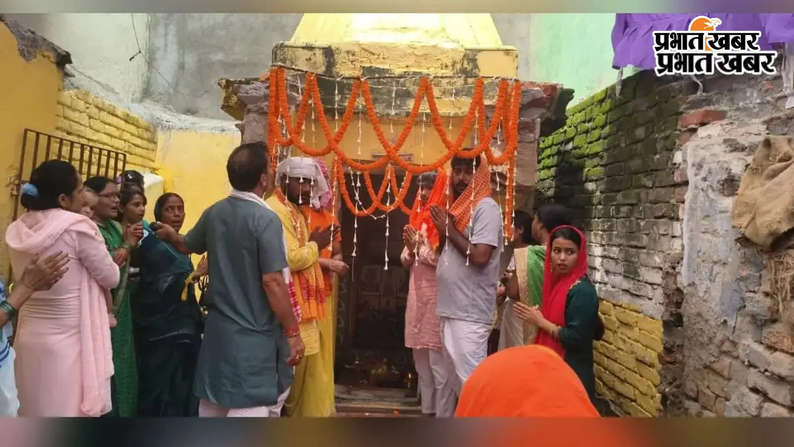 औरंगाबाद में साल पुराने शिव मंदिर के जीर्णोद्धार की रखी गयी नींव