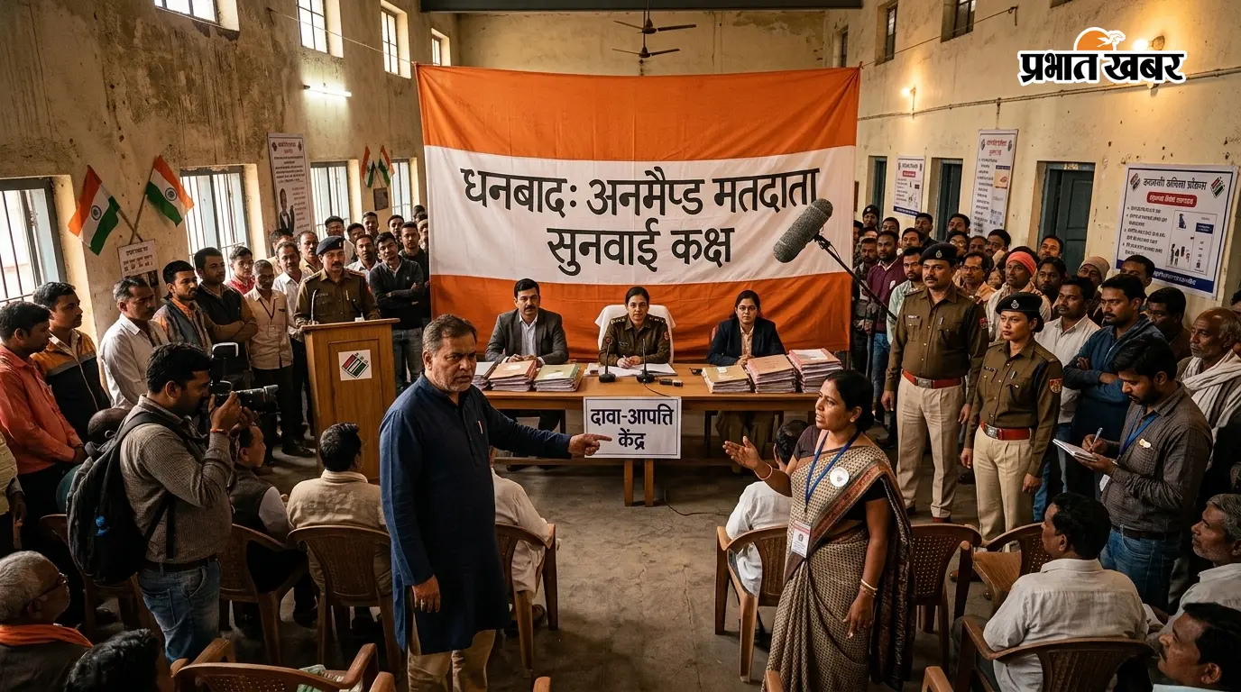 धनबाद में 1.27 लाख अनमैप्ड मतदाताओं को नोटिस, दावा-आपत्ति को लेकर सुनवाई शुरू