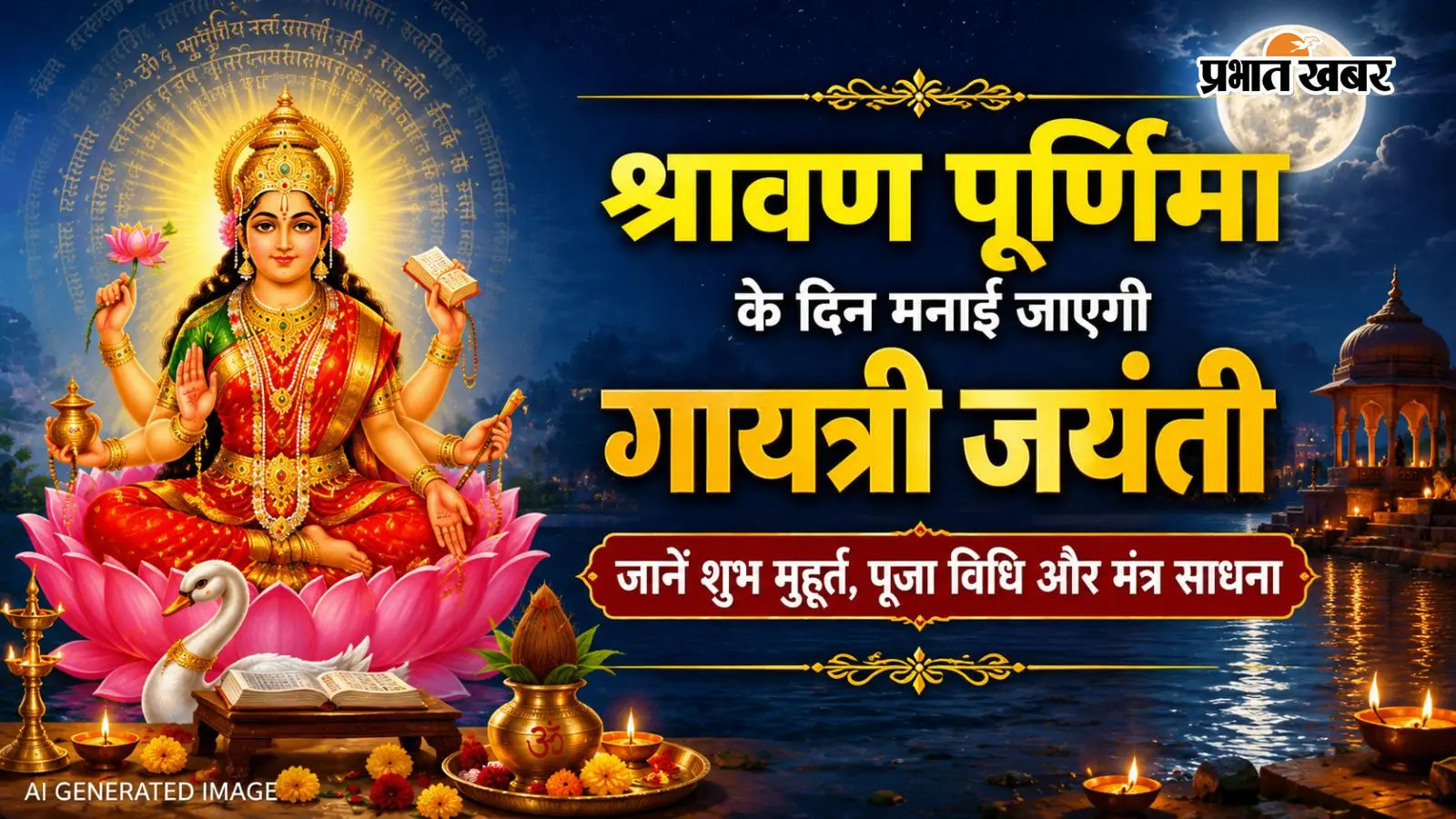 श्रावण पूर्णिमा पर मां गायत्री की साधना का महासंयोग, जानें किस मुहूर्त में पूजा करने से मिलेगा शुभ फल