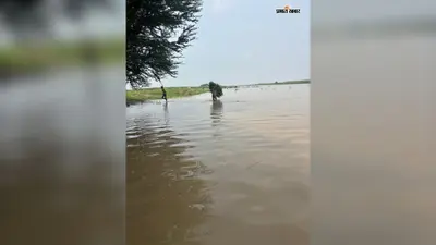 बेगूसराय : शाम्हो दियारा में बाढ़ से बिगड़े हालात, सड़कों पर पानी और कटाव से बढ़ी लोगों की परेशानी