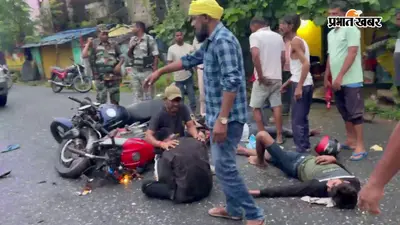 पोटका में दो बाइकों की आमने-सामने टक्कर, चार युवक घायल, एक की हालत गंभीर