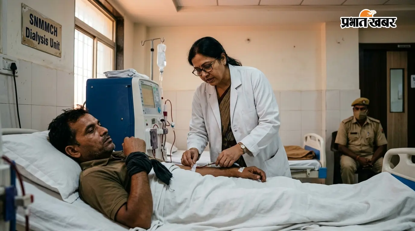 जेल में बंद कैदी की बिगड़ी तबीयत, SNMMCH में भर्ती; डॉक्टरों ने डायलिसिस की दी सलाह