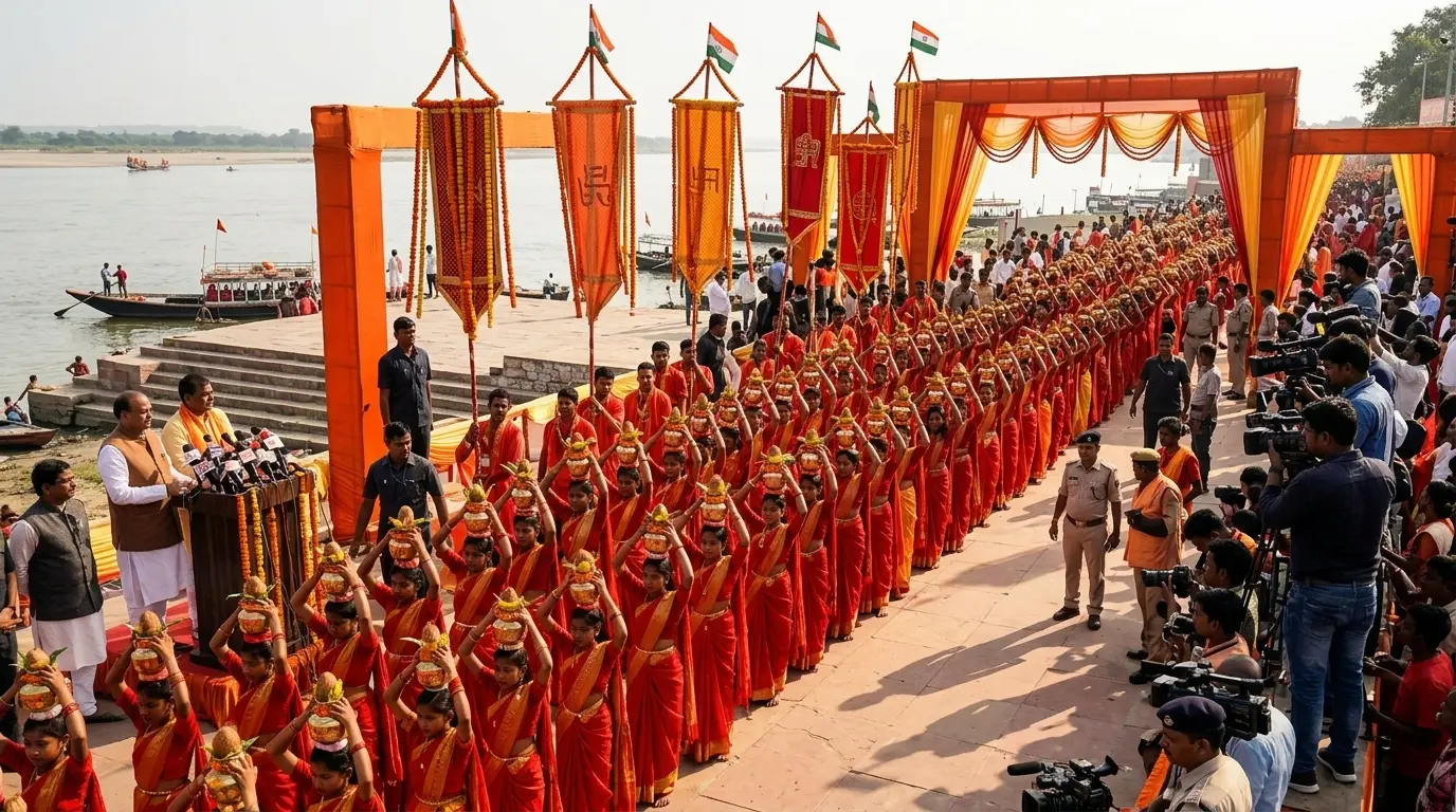 साहिबगंज में आस्था का सैलाब,501 कन्याओं ने गंगा तट से जल लेकर निकाली कलश यात्रा