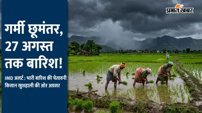 भागलपुर मौसम: सावन की अंतिम सोमवारी के बाद मेहरबान हुए बदरा, 27 अगस्त तक बारिश का अलर्ट; खेतों में लहलहाई धान की फसल