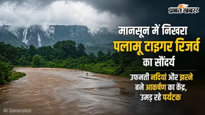 मानसून में निखरा पलामू टाइगर रिजर्व का सौंदर्य, उफनती नदियां और झरने बने आकर्षण का केंद्र, उमड़ रहे पर्यटक
