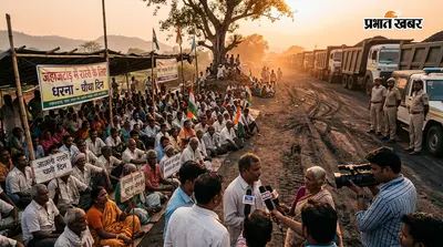जहाजटांड़ में रास्ते को लेकर चौथे दिन भी धरना जारी, लोगों ने कोयला ट्रांसपोर्टिंग किया ठप