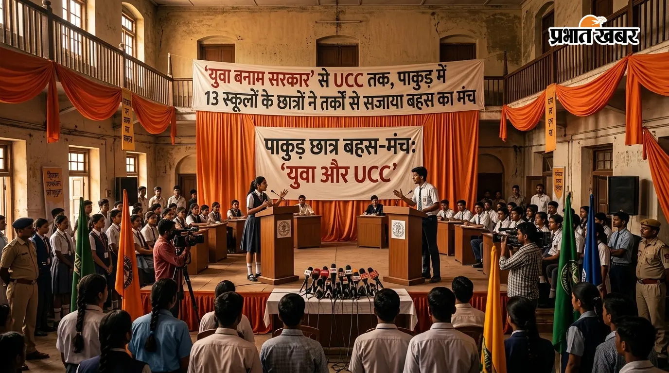 ‘युवा बनाम सरकार’ से UCC तक, पाकुड़ में 13 स्कूलों के छात्रों ने तर्कों से सजाया बहस का मंच
