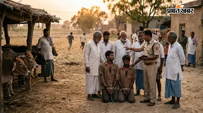 मवेशी चोरी करते एक आरोपी को ग्रामीणों ने पकड़ा, पुलिस को सौंपा; 2 फरार
