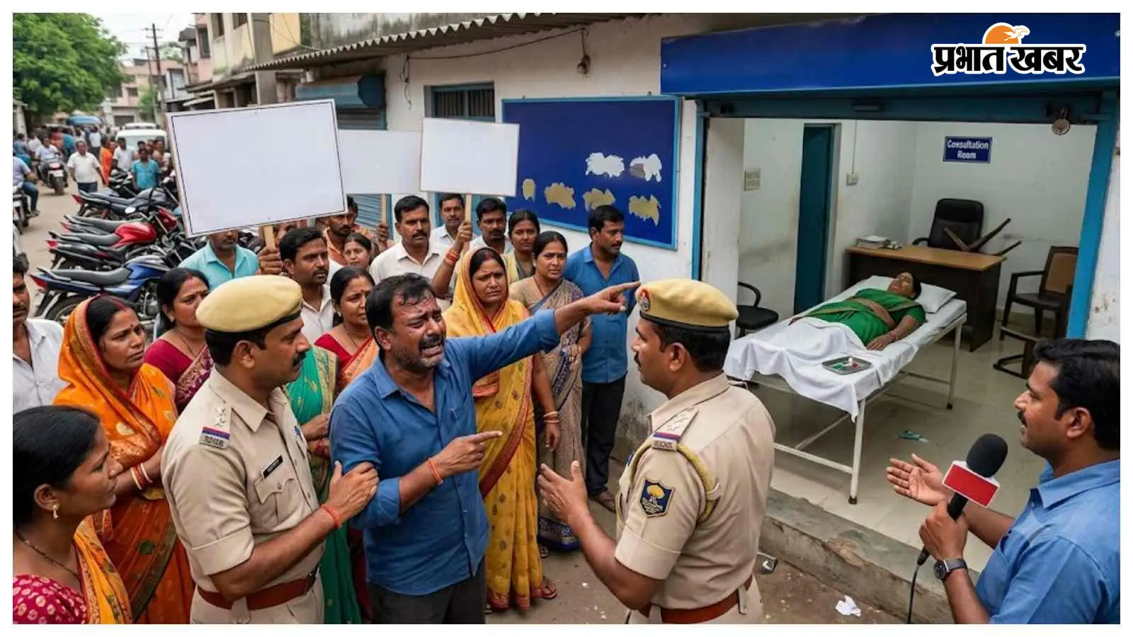 बेतिया: बुखार का चेकअप कराने क्लिनिक गई महिला, इंजेक्शन के बाद मौत, डॉक्टर फरार