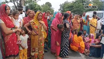 रसोइया सोनू की संदिग्ध मौत के बाद सड़क पर उतरा परिवार, शव रख लखोरिया मोड़ किया जाम