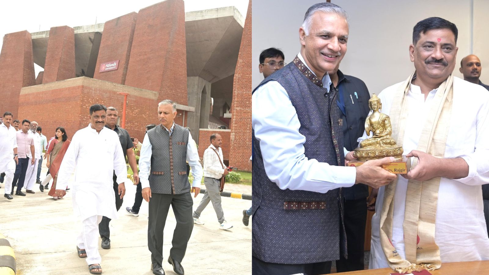 प्रो सचिन चतुर्वेदी के साथ संसदीय समिति के अध्यक्ष संजय झा