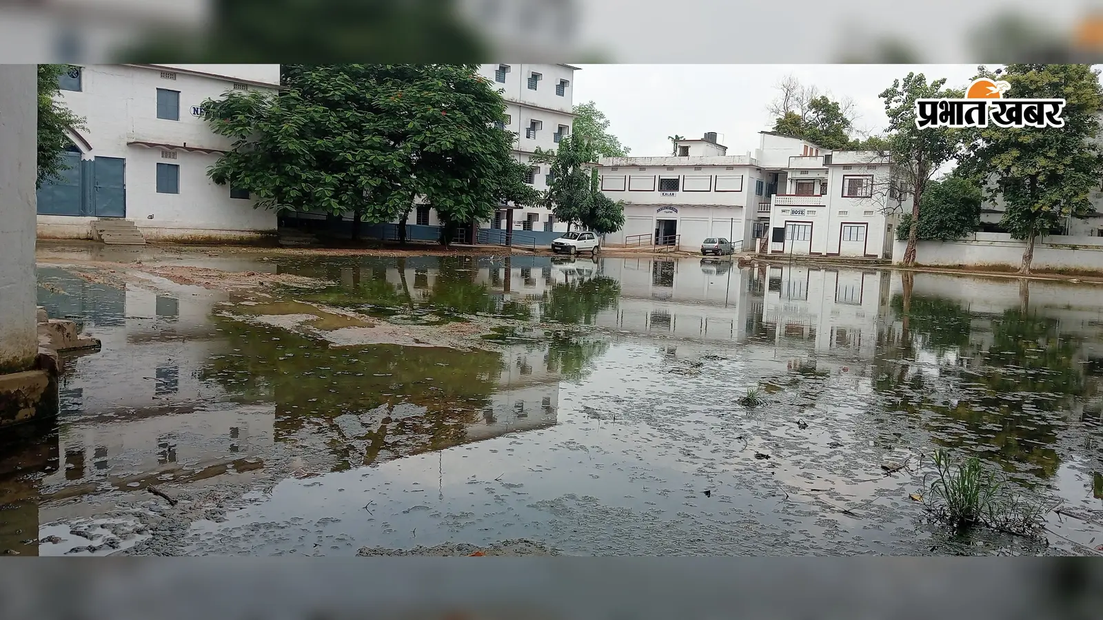 सासाराम : तिलौथू के स्कूल में नाले का पानी बना आफत, गंदे पानी के बीच पढ़ने को मजबूर हैं बच्चे