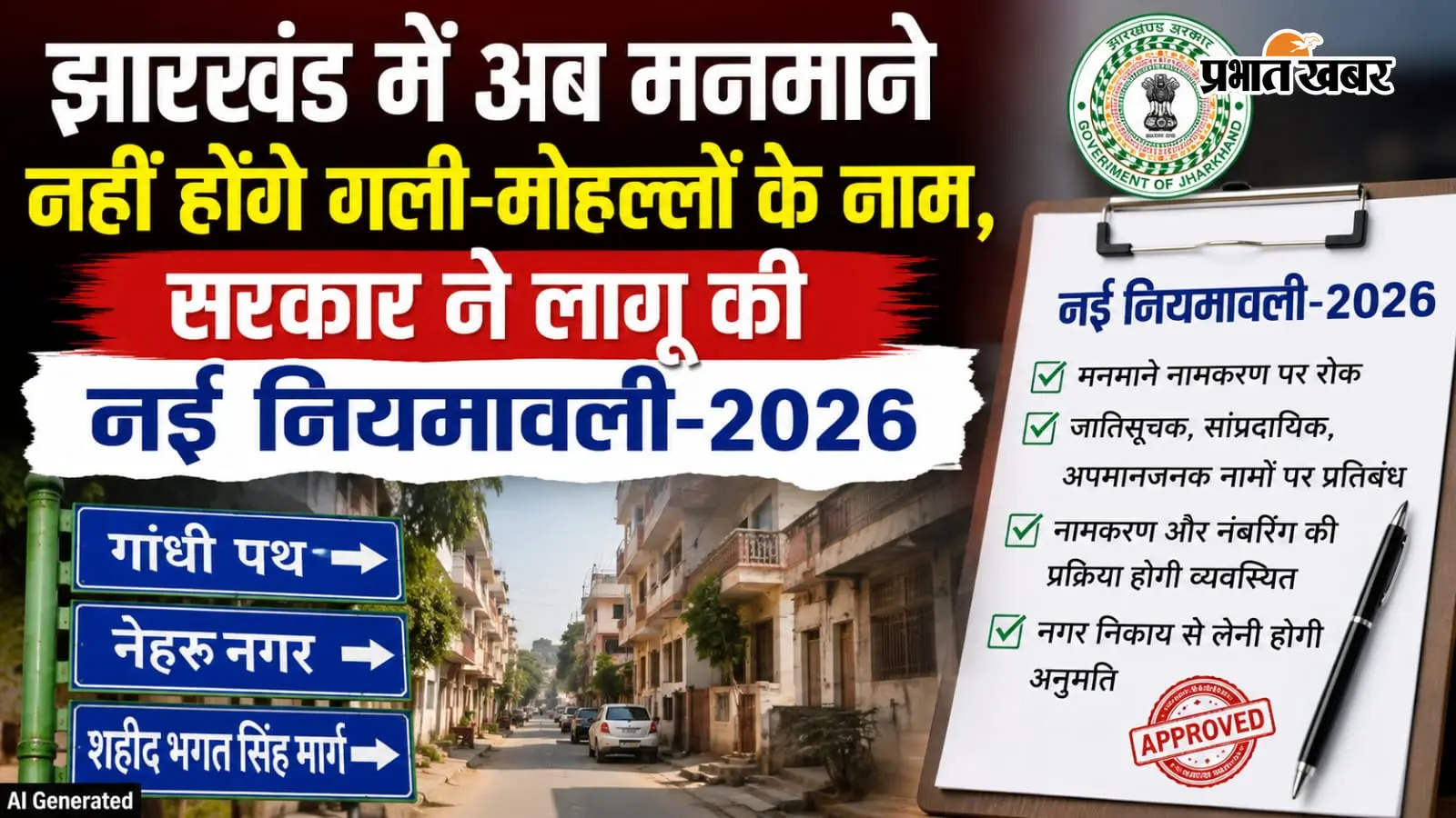 अब झारखंड में जातिसूचक मोहल्लों के नाम होंगे खत्म, 90 दिन में होगा सर्वे
