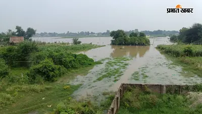 गंगा का जलस्तर थमा, फिर भी राघोपुर दियारा में नहीं थमी परेशानी, थाना परिसर तक घुसा पानी, देखें तस्वीरें