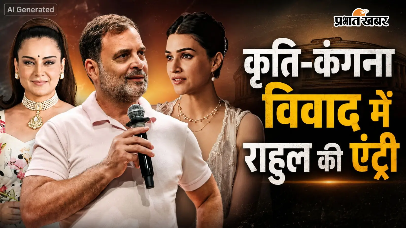 कृति सेनन-कंगना रनौत की इंस्टाग्राम जंग में राहुल गांधी की एंट्री, बोले- महिला क्या पहनती है...