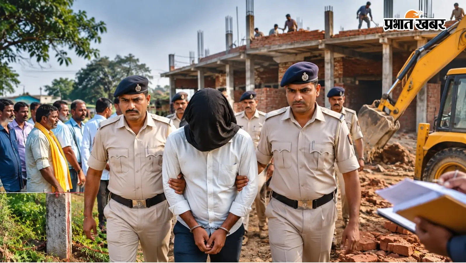 मयूरहंड में विवादित जमीन पर निर्माण का मामला, आरोपी गिरफ्तार कर भेजा गया जेल