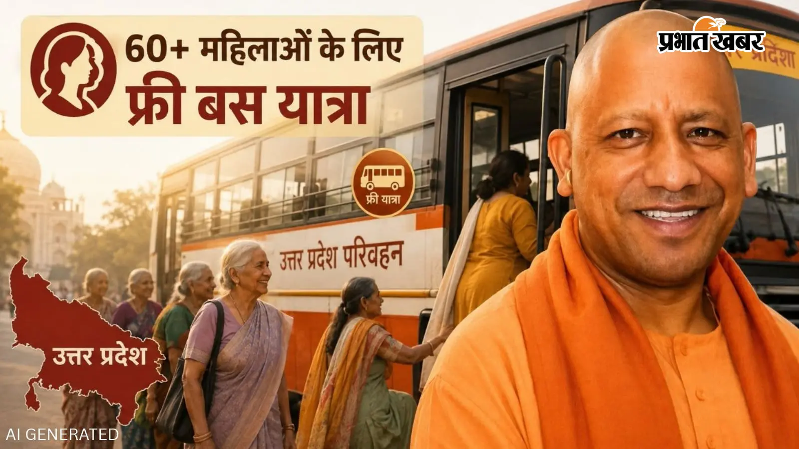 योगी सरकार का बड़ा तोहफा: 60 पार महिलाओं के लिए रोडवेज बसें फ्री, आज से शुरू हुआ मुफ्त सफर