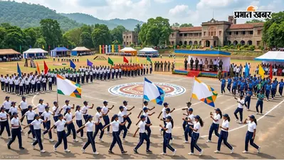 विनोभा भावे में पूर्व गणतंत्र दिवस परेड चयन शिविर, 8 कॉलेजों के प्रतिभागियों ने दिखाया दम