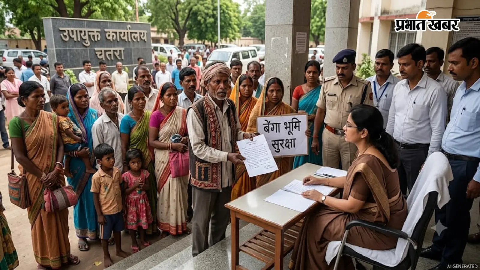 चतरा में 17 बैगा परिवारों ने जमीन कब्जाने की कोशिश का लगाया आरोप, DC से लगाई सुरक्षा की गुहार