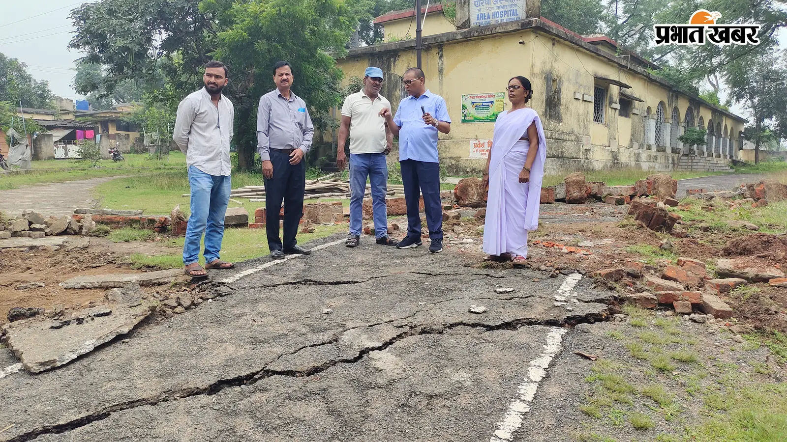 लंकास्टर अस्पताल परिसर में भू-धंसान से दहशत, ओपीडी ऑफिसर्स क्लब में होगी शिफ्ट