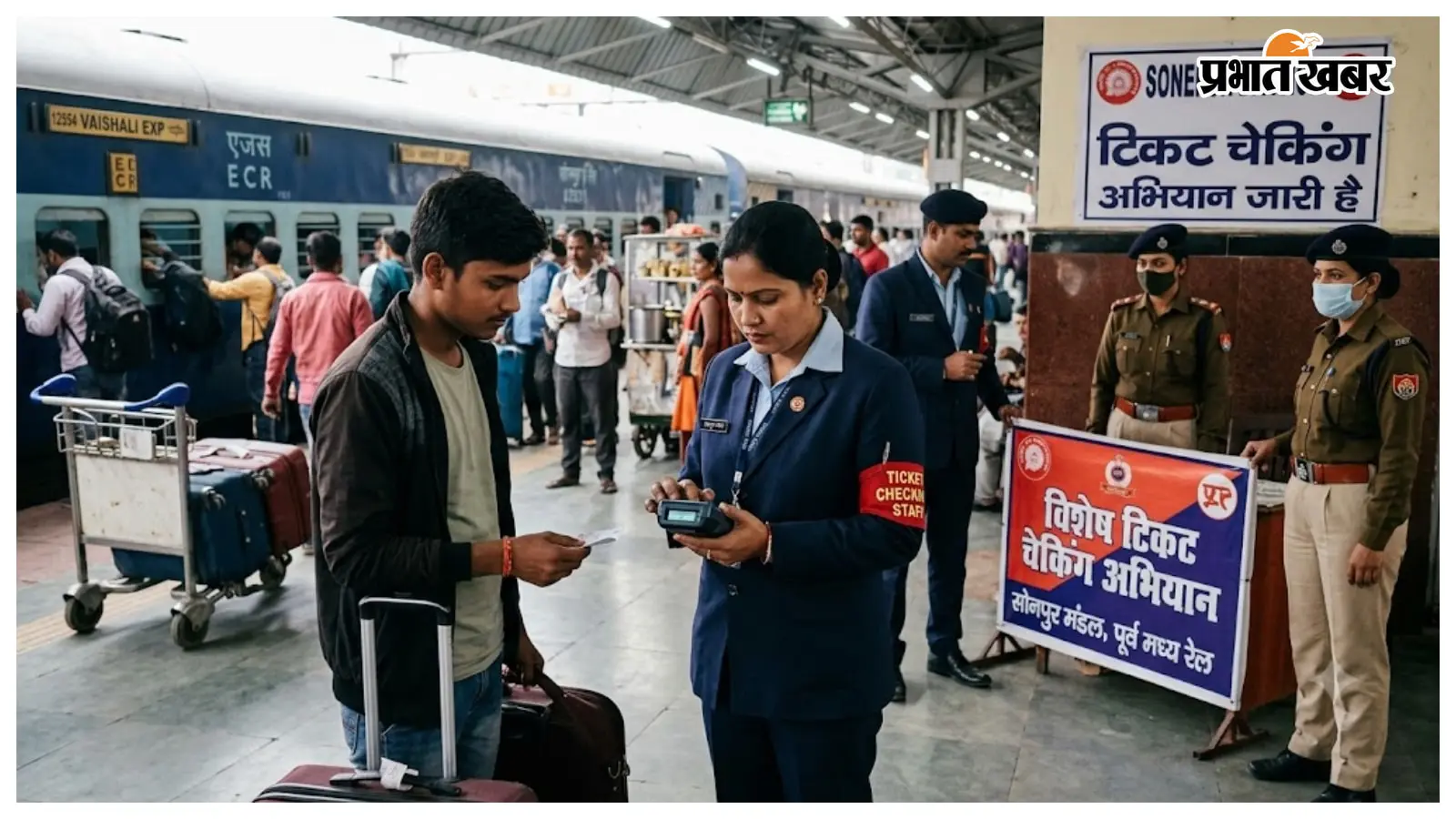 सोनपुर मंडल में एक दिन में 2294 यात्रियों पर कार्रवाई, करोड़ों का राजस्व वसूला