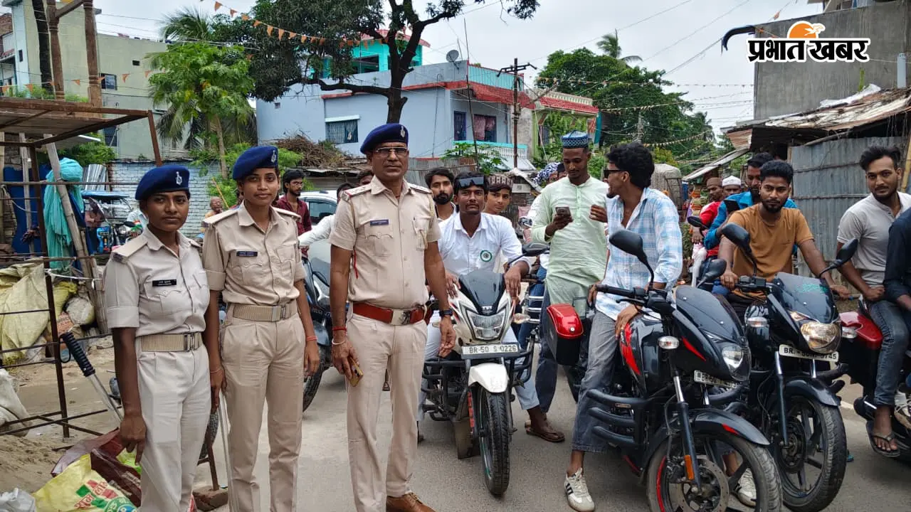 राघोपुर में ईद मिलादुन्नबी पर निकला जुलूस-ए-मोहम्मदी, अमन और भाईचारे का दिया संदेश
