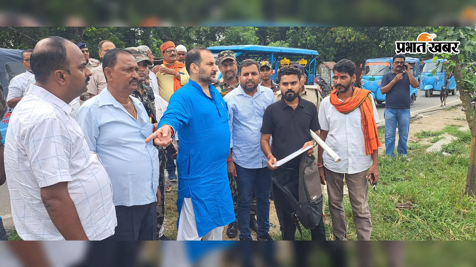 सुपौल में डिग्री काॅलेज निर्माण के लिए प्रस्तावित कृषि फाॅर्म की जमीन का विधायक ने किया निरीक्षण