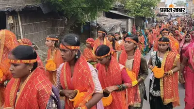 बेगूसराय में 325 कन्याओं ने उठाया कलश, जयकारों के बीच निकली भव्य शोभायात्रा