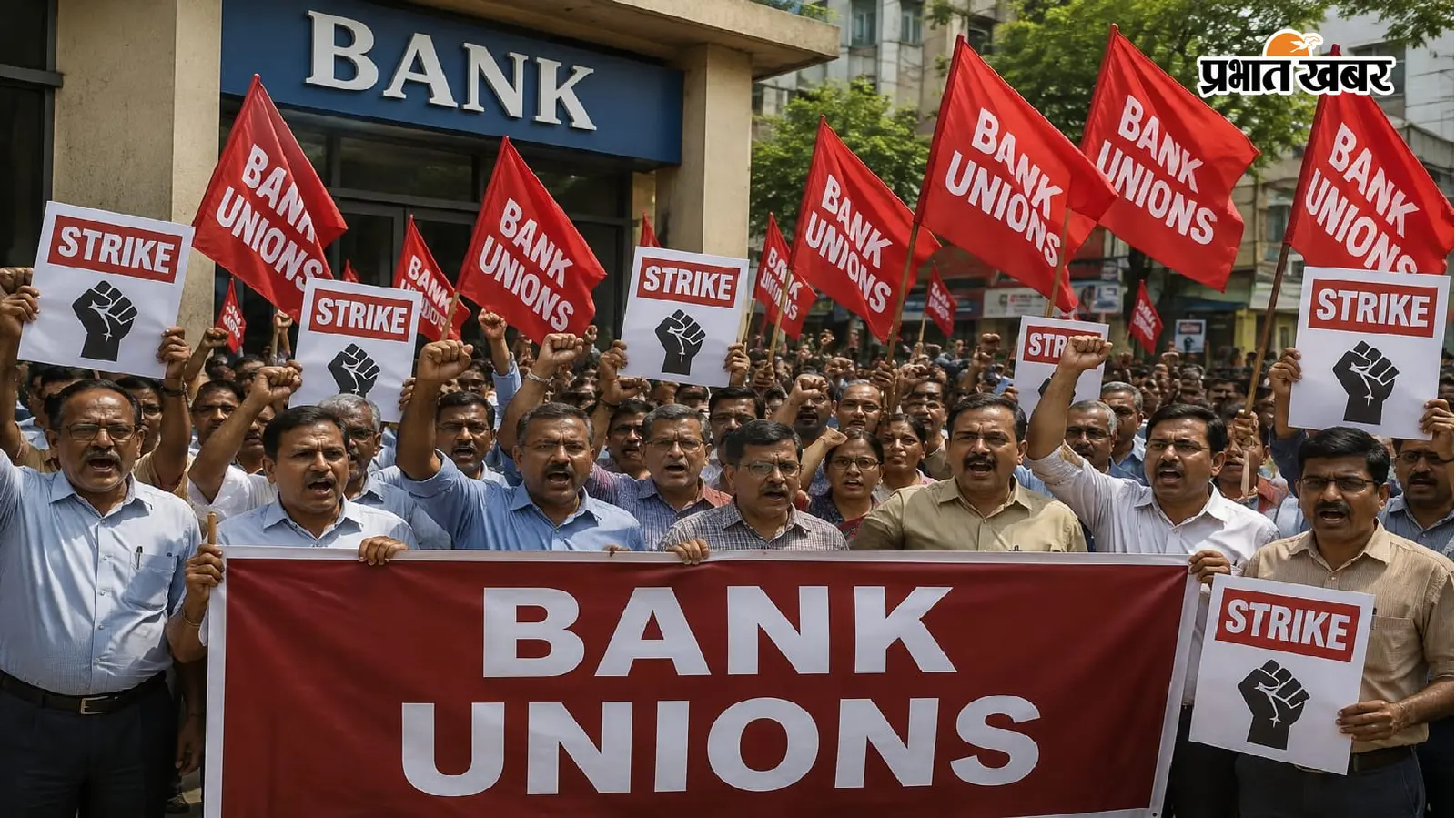 बैंक यूनियनों का ऐलान, सितंबर में दो बार देशव्यापी हड़ताल; आज से आंदोलन का आगाज