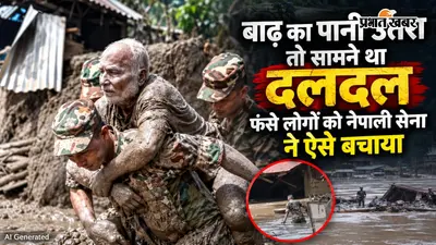 Video : बाढ़ का पानी उतरा तो सामने था दलदल, फंसे लोगों को नेपाली सेना ने ऐसे बचाया
