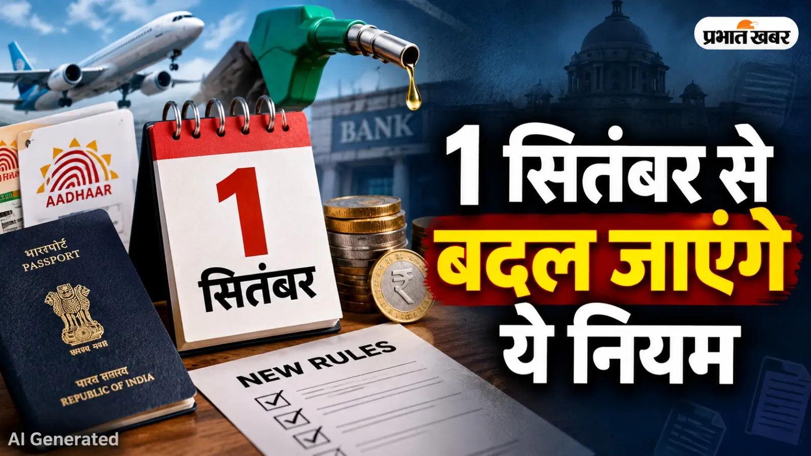September Rule Changes : 1 सितंबर से बदल जाएंगे ये नियम, आपकी जेब पर क्या होगा असर