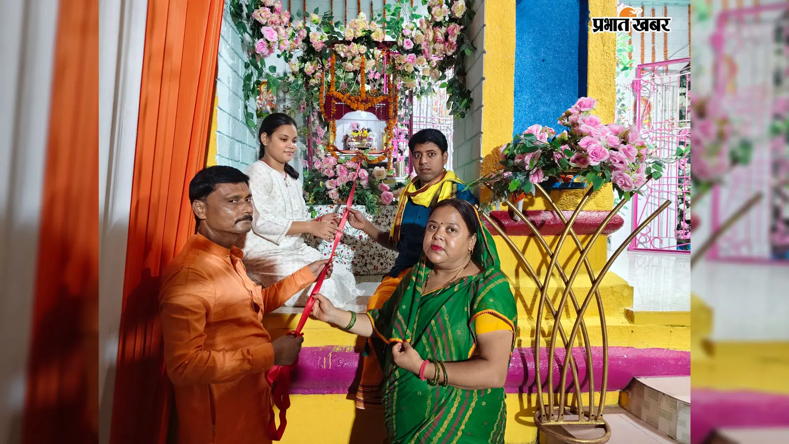 मधुबनी के गंगासागर ठाकुरवाड़ी में धूमधाम से शुरू हुआ झूलन महोत्सव, उमड़ी श्रद्धालुओं की भारी भीड़