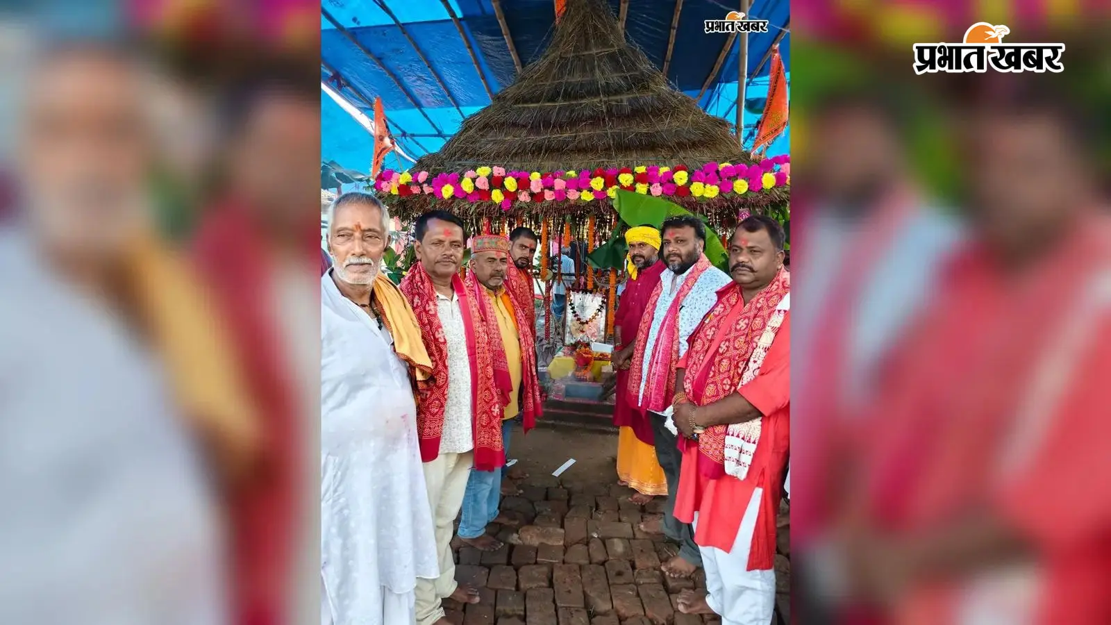 बड़ी बलिया उत्तरी के कसबा गांव में 24 घंटे की शिव धूनी शुरू, श्रद्धालुओं ने की भगवान महादेव की आराधना