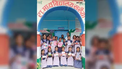 मदनपुर में कबाड़ से जुगाड़ कर बच्चों ने बनाई आकर्षक राखी, पर्व पर दिखी रचनात्मकता