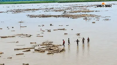 नेपाल की बाढ़ में ‘आपदा में अवसर’! उफनती गंडक में जान जोखिम में डालकर सिलेंडर-लकड़ी बटोर रहे लोग